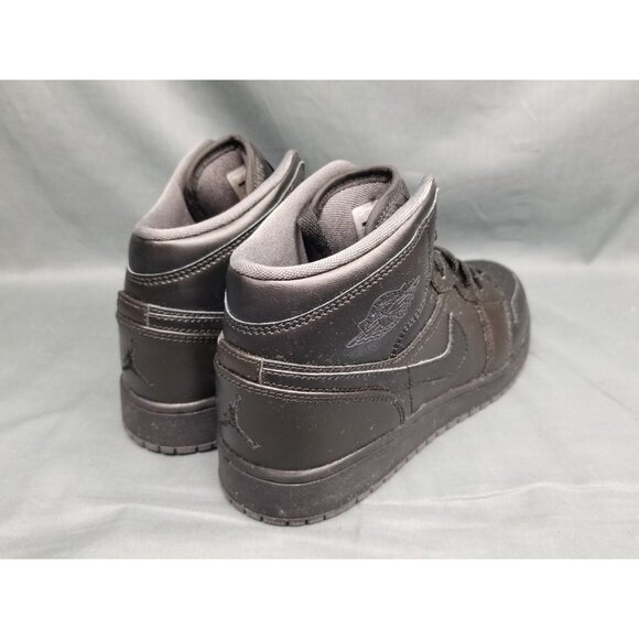 Nike Boys Jordan 1 Retro Mid (GS) 2016 OG Black Grey Size 6.5 DISPLAY MODEL! - Picture 9 of 14